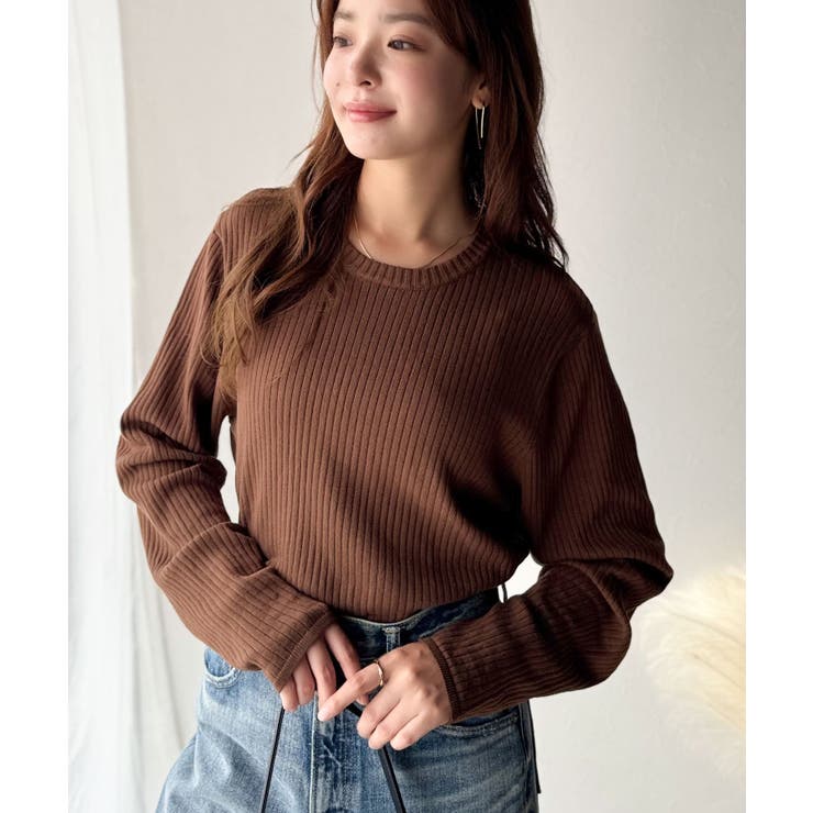 着映えトップス。シンプルサマーリブニット（半袖） | Classical Elf  | 詳細画像76 