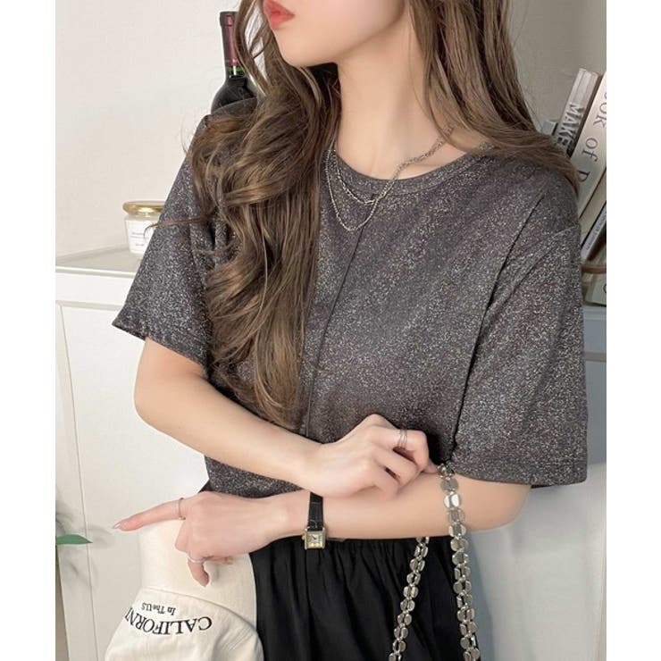 光を纏う。センターメロウシアーラメ半袖Tシャツ | Classical Elf  | 詳細画像8 