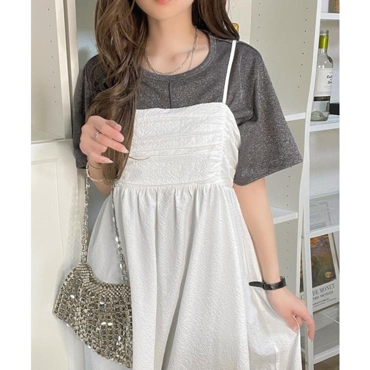 光を纏う。センターメロウシアーラメ半袖Tシャツ | Classical Elf  | 詳細画像10 