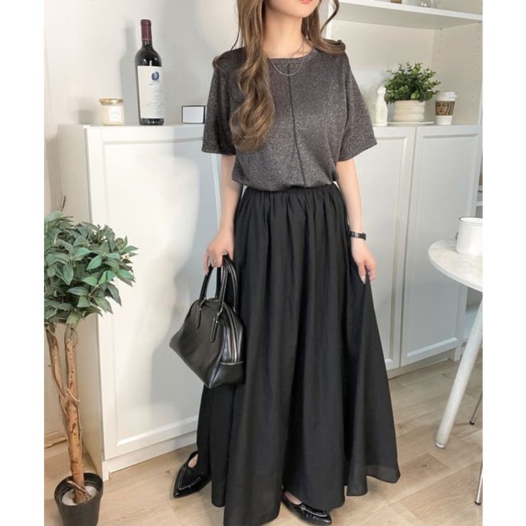 光を纏う。センターメロウシアーラメ半袖Tシャツ | Classical Elf  | 詳細画像12 