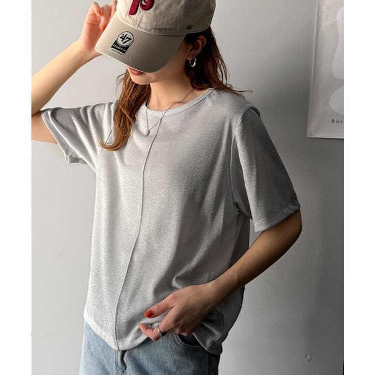 光を纏う。センターメロウシアーラメ半袖Tシャツ | Classical Elf  | 詳細画像14 