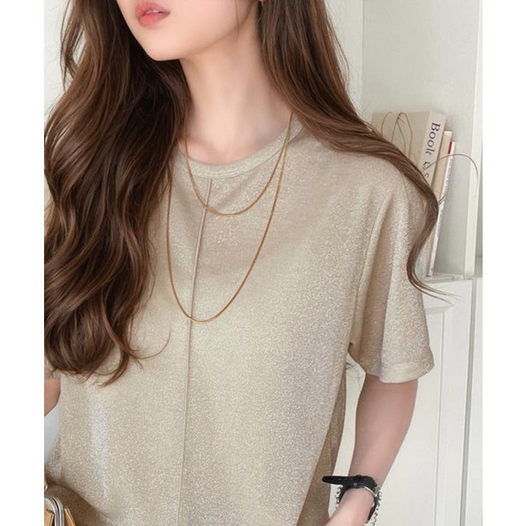 光を纏う。センターメロウシアーラメ半袖Tシャツ | Classical Elf  | 詳細画像25 