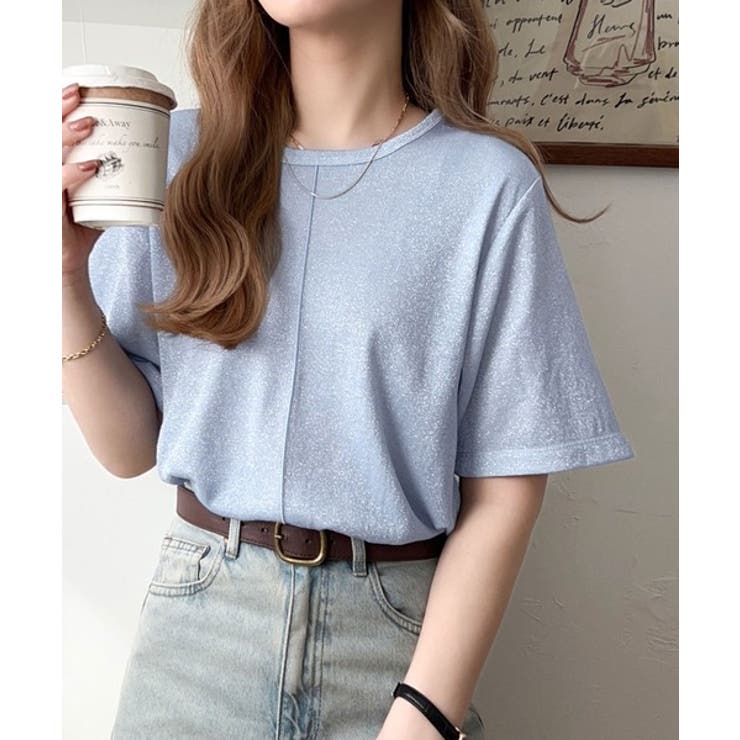 光を纏う。センターメロウシアーラメ半袖Tシャツ | Classical Elf  | 詳細画像32 