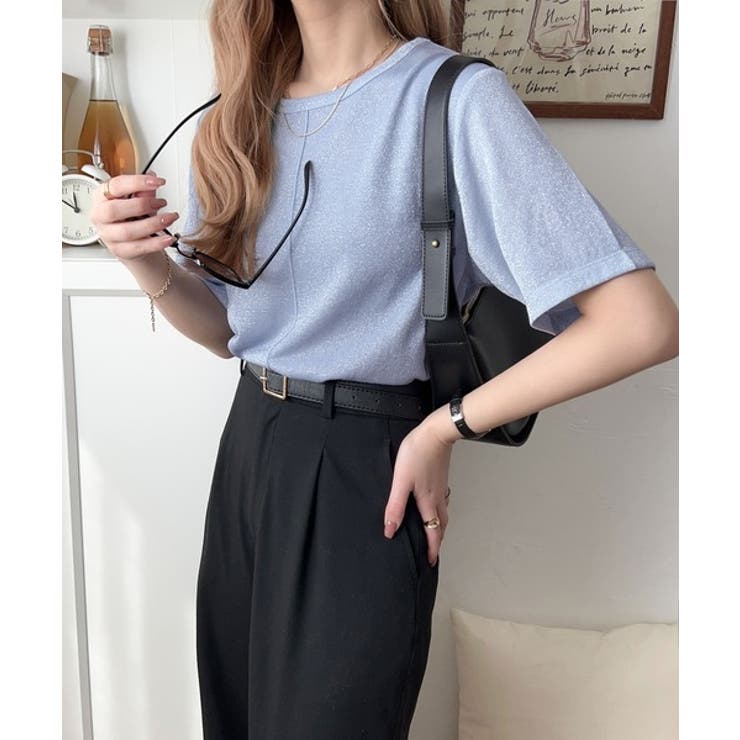 光を纏う。センターメロウシアーラメ半袖Tシャツ | Classical Elf  | 詳細画像34 