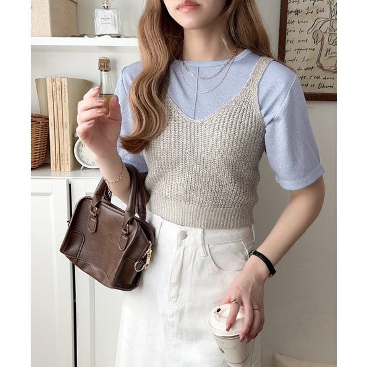 光を纏う。センターメロウシアーラメ半袖Tシャツ | Classical Elf  | 詳細画像38 