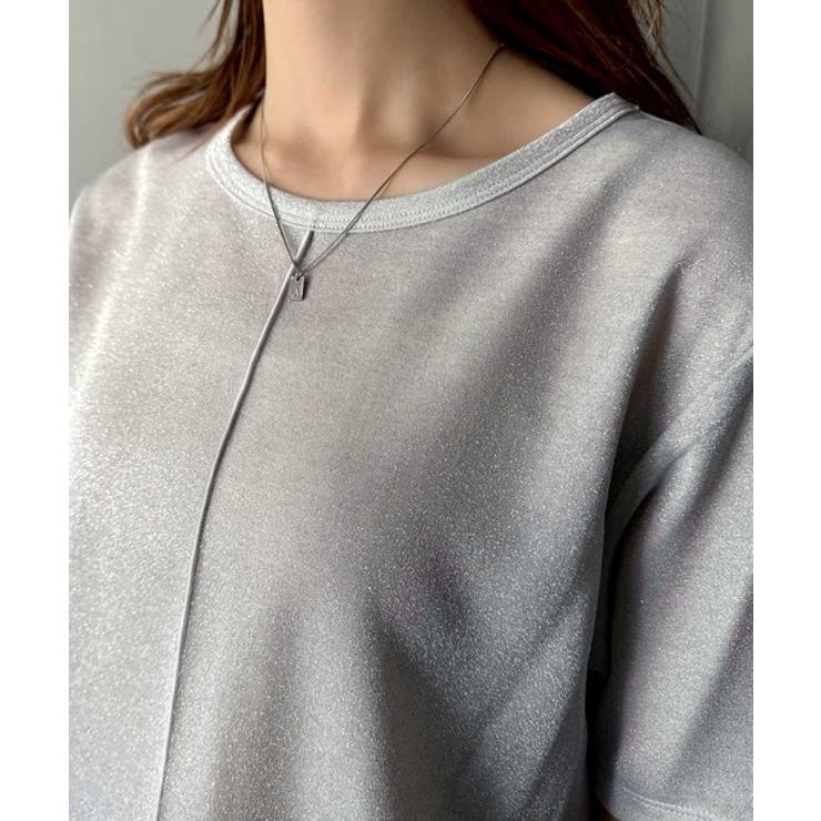 光を纏う。センターメロウシアーラメ半袖Tシャツ | Classical Elf  | 詳細画像40 