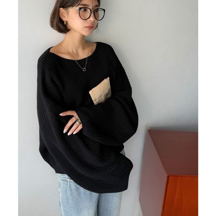 立体スリーブで叶える、こなれシルエット。コクーンスリーブシンプルプルオーバーニッ… | Classical Elf  | 詳細画像10 