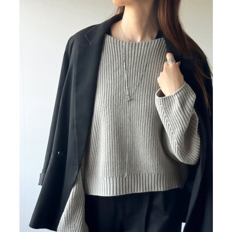 立体スリーブで叶える、こなれシルエット。コクーンスリーブシンプルプルオーバーニッ… | Classical Elf  | 詳細画像20 