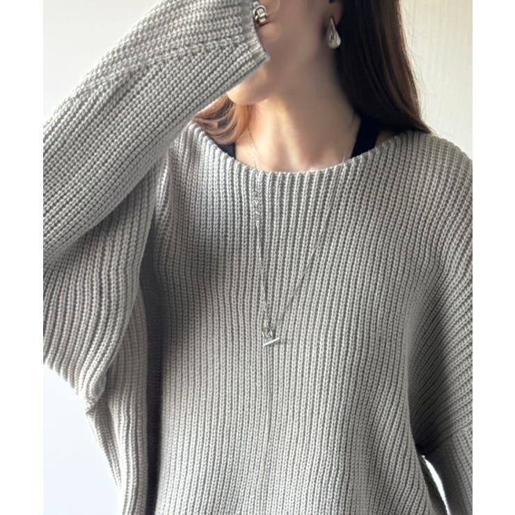 立体スリーブで叶える、こなれシルエット。コクーンスリーブシンプルプルオーバーニッ… | Classical Elf  | 詳細画像22 