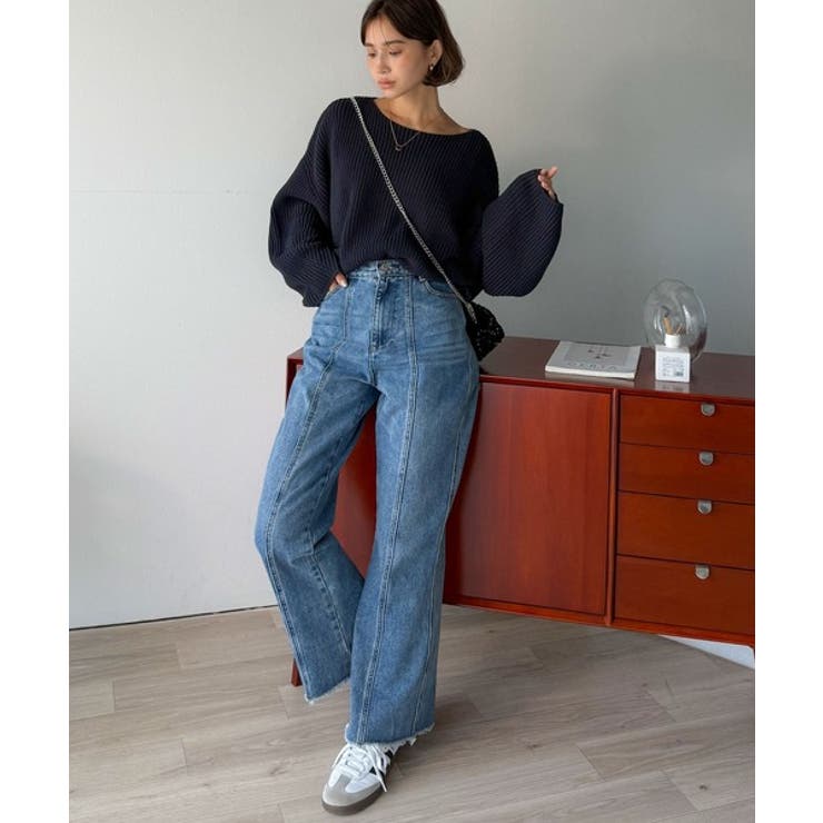 立体スリーブで叶える、こなれシルエット。コクーンスリーブシンプルプルオーバーニッ… | Classical Elf  | 詳細画像39 