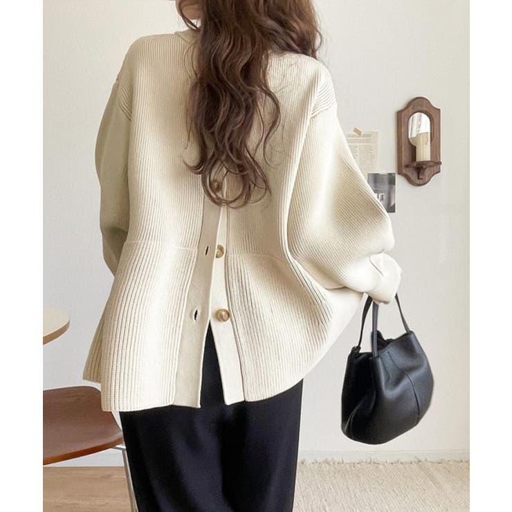 着るだけでメリハリ美人♪シーンで選べる2way仕様。2wayペプラムニットカーデ… | Classical Elf  | 詳細画像8 