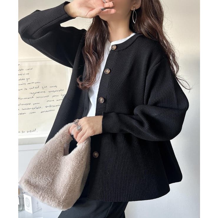 着るだけでメリハリ美人♪シーンで選べる2way仕様。2wayペプラムニットカーデ… | Classical Elf  | 詳細画像10 