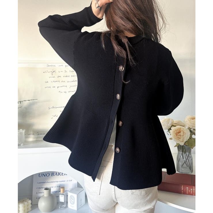 着るだけでメリハリ美人♪シーンで選べる2way仕様。2wayペプラムニットカーデ… | Classical Elf  | 詳細画像13 