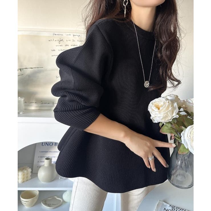 着るだけでメリハリ美人♪シーンで選べる2way仕様。2wayペプラムニットカーデ… | Classical Elf  | 詳細画像14 