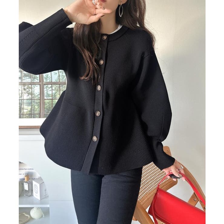 着るだけでメリハリ美人♪シーンで選べる2way仕様。2wayペプラムニットカーデ… | Classical Elf  | 詳細画像15 