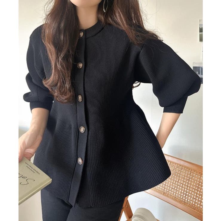 着るだけでメリハリ美人♪シーンで選べる2way仕様。2wayペプラムニットカーデ… | Classical Elf  | 詳細画像16 