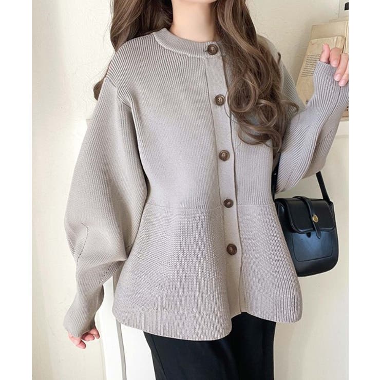 着るだけでメリハリ美人♪シーンで選べる2way仕様。2wayペプラムニットカーデ… | Classical Elf  | 詳細画像20 