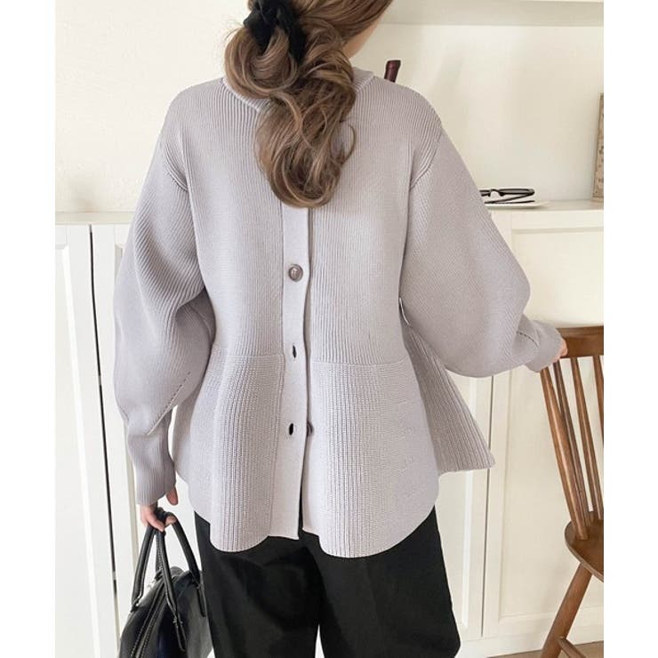 着るだけでメリハリ美人♪シーンで選べる2way仕様。2wayペプラムニットカーデ… | Classical Elf  | 詳細画像22 