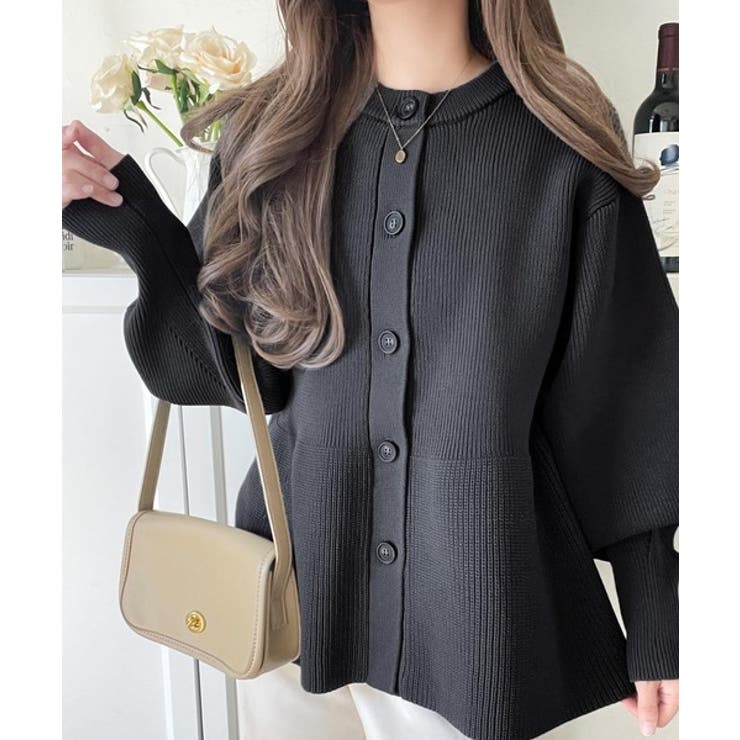 着るだけでメリハリ美人♪シーンで選べる2way仕様。2wayペプラムニットカーデ… | Classical Elf  | 詳細画像26 