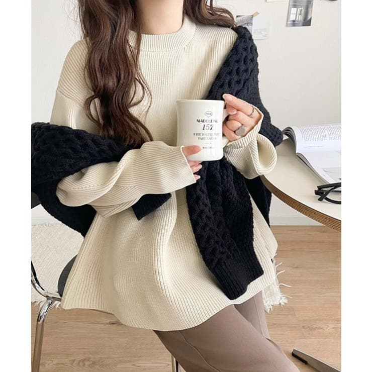 着るだけでメリハリ美人♪シーンで選べる2way仕様。2wayペプラムニットカーデ… | Classical Elf  | 詳細画像4 