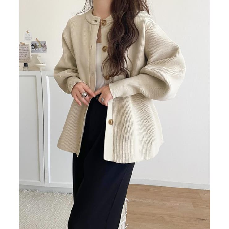 着るだけでメリハリ美人♪シーンで選べる2way仕様。2wayペプラムニットカーデ… | Classical Elf  | 詳細画像5 