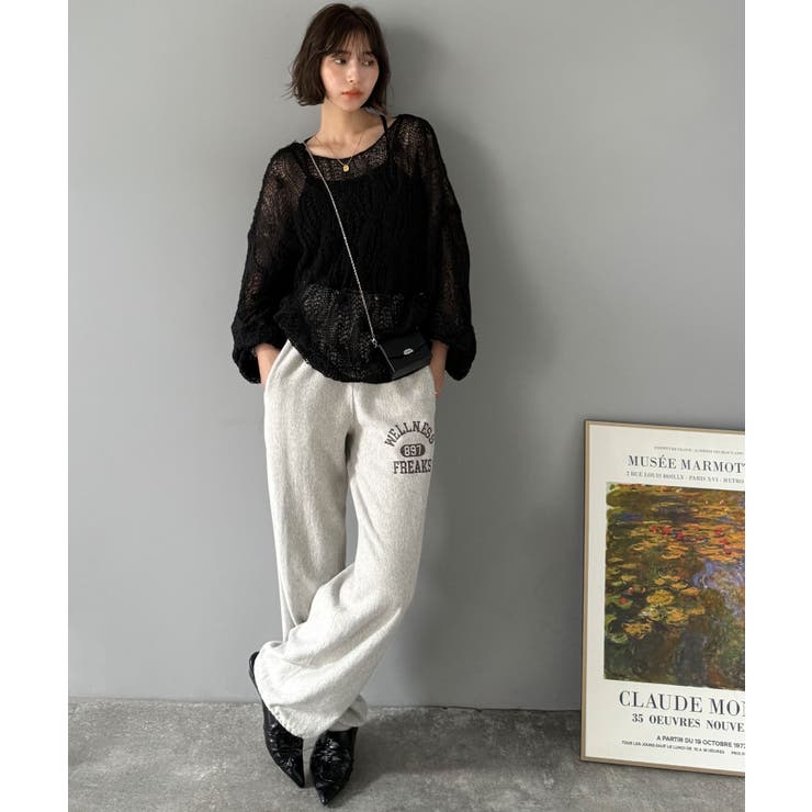 ゆるっと抜け感漂う！透かし編みケーブルオーバーサイズニット（長袖） | Classical Elf  | 詳細画像16 