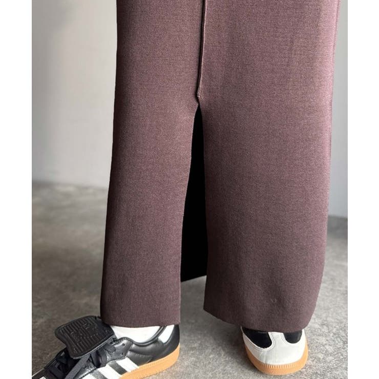 スリット位置自由自在。マルチWAYニットナロースカート（ロング丈） | Classical Elf  | 詳細画像32 