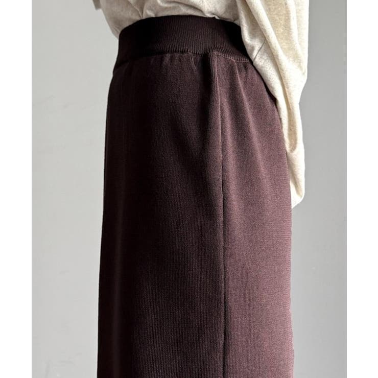 スリット位置自由自在。マルチWAYニットナロースカート（ロング丈） | Classical Elf  | 詳細画像34 