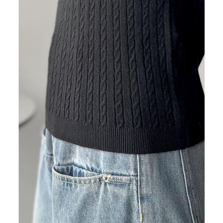 もっちり柔らかな風合い。ミニケーブル編みヘンリーネックニット（長袖） | Classical Elf  | 詳細画像36 
