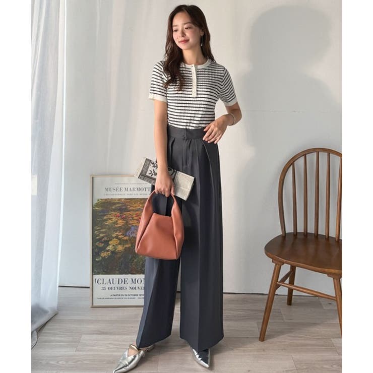 シンプルな心地よさ。半袖ヘンリーミニケーブルニット（半袖） | Classical Elf  | 詳細画像13 