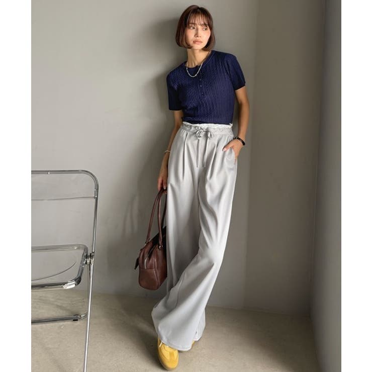 シンプルな心地よさ。半袖ヘンリーミニケーブルニット（半袖） | Classical Elf  | 詳細画像26 