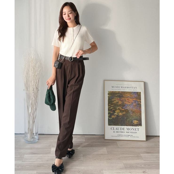 シンプルな心地よさ。半袖ヘンリーミニケーブルニット（半袖） | Classical Elf  | 詳細画像2 