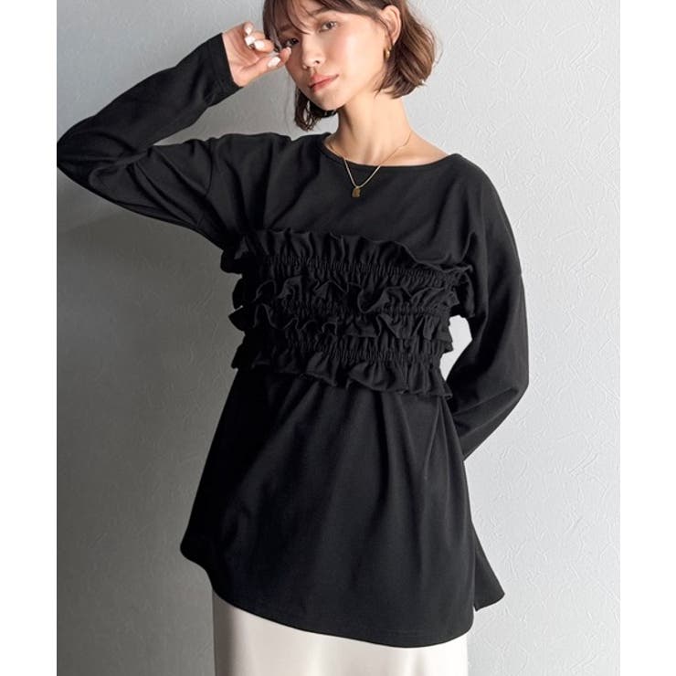 甘すぎない大人なフェミニン◎フリルビスチェベルトセットカットソートップス | Classical Elf  | 詳細画像16 