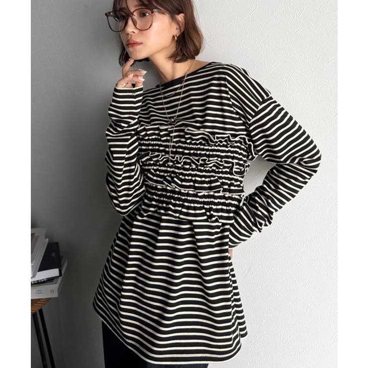 甘すぎない大人なフェミニン◎フリルビスチェベルトセットカットソートップス | Classical Elf  | 詳細画像24 