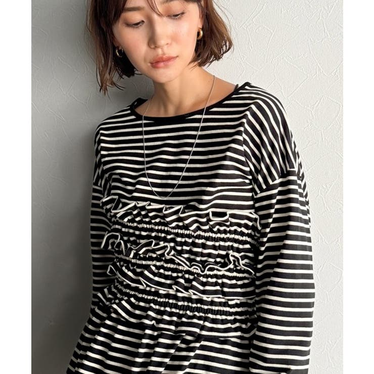 甘すぎない大人なフェミニン◎フリルビスチェベルトセットカットソートップス | Classical Elf  | 詳細画像25 