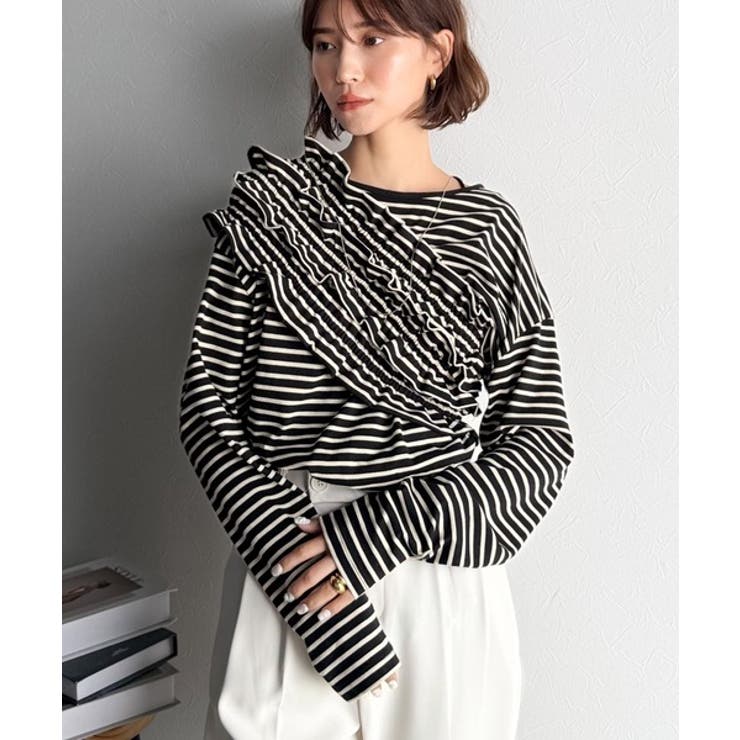 甘すぎない大人なフェミニン◎フリルビスチェベルトセットカットソートップス | Classical Elf  | 詳細画像27 