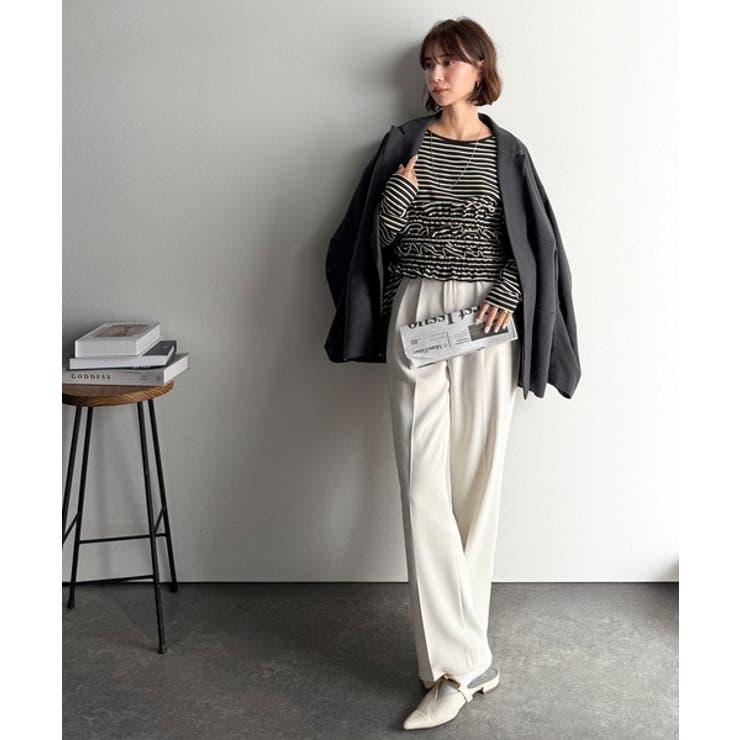 甘すぎない大人なフェミニン◎フリルビスチェベルトセットカットソートップス | Classical Elf  | 詳細画像28 