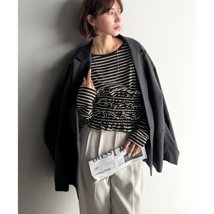 甘すぎない大人なフェミニン◎フリルビスチェベルトセットカットソートップス | Classical Elf  | 詳細画像29 