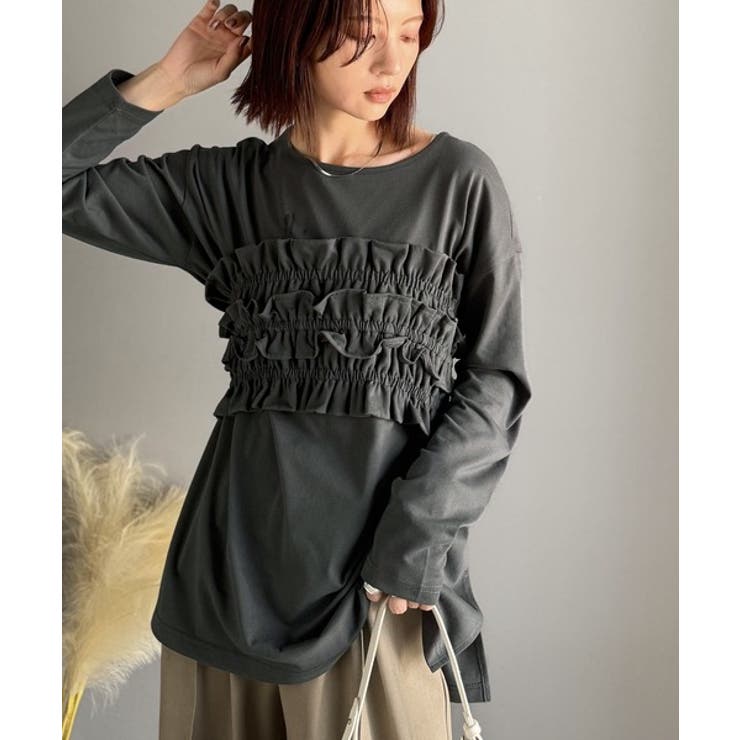 甘すぎない大人なフェミニン◎フリルビスチェベルトセットカットソートップス | Classical Elf  | 詳細画像30 