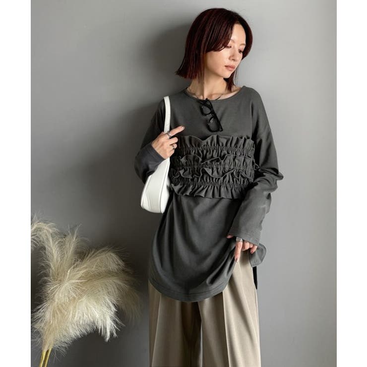 甘すぎない大人なフェミニン◎フリルビスチェベルトセットカットソートップス | Classical Elf  | 詳細画像32 