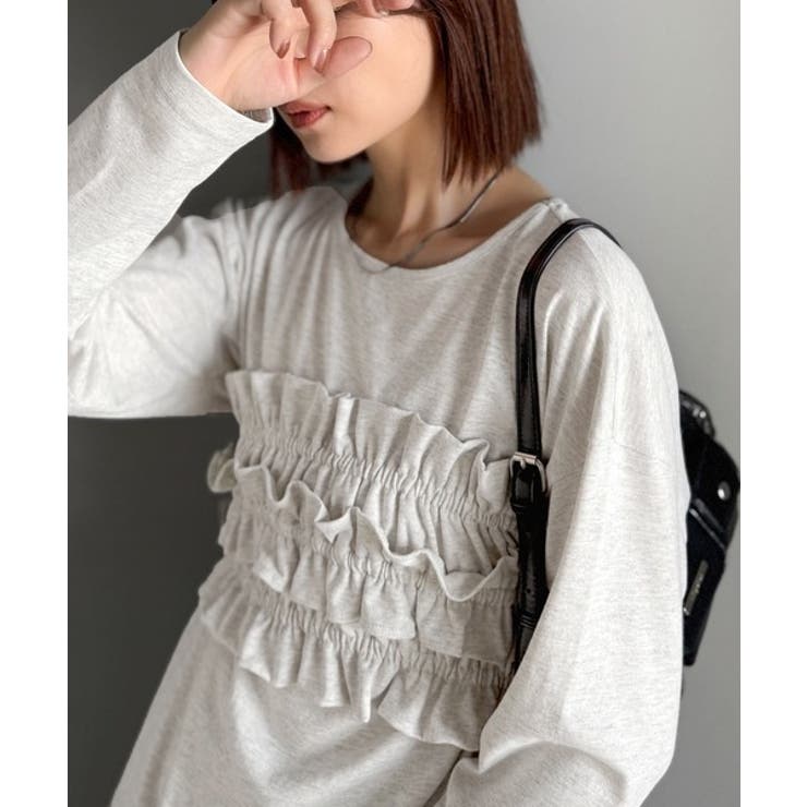 甘すぎない大人なフェミニン◎フリルビスチェベルトセットカットソートップス（長袖） | Classical Elf  | 詳細画像53 