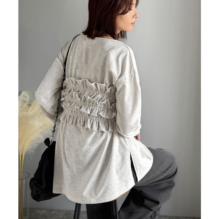 甘すぎない大人なフェミニン◎フリルビスチェベルトセットカットソートップス（長袖） | Classical Elf  | 詳細画像56 
