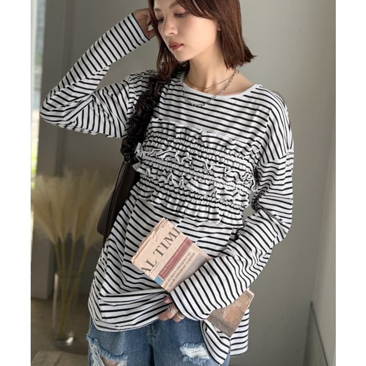 甘すぎない大人なフェミニン◎フリルビスチェベルトセットカットソートップス | Classical Elf  | 詳細画像2 