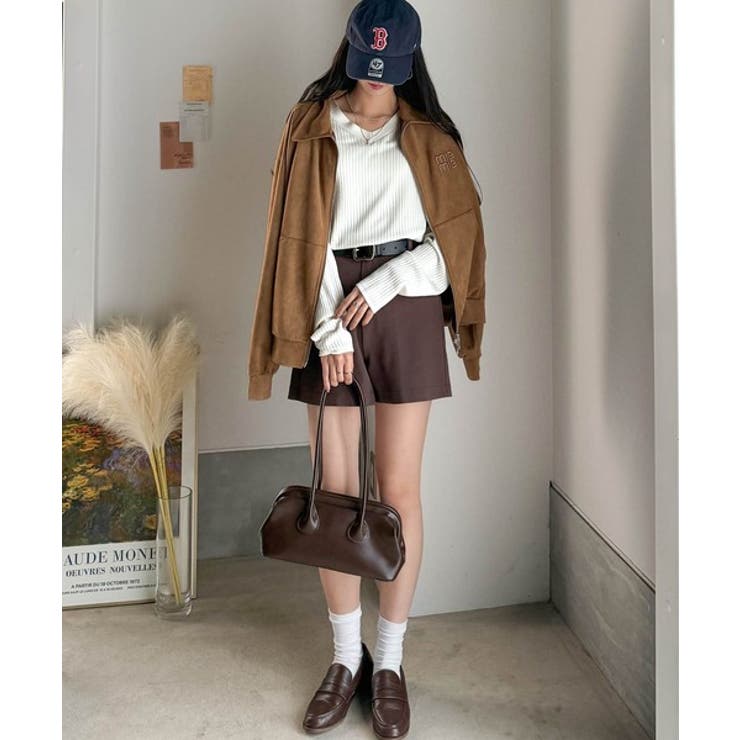 デコルテ美人。着映えVネックシンプルリブニット（長袖） | Classical Elf  | 詳細画像5 