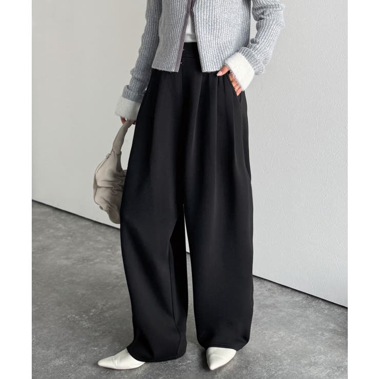 たっぽりシルエットに一目ぼれ。。3タックコクーンシルエットダンボール素材ワイドパ… | Classical Elf  | 詳細画像7 