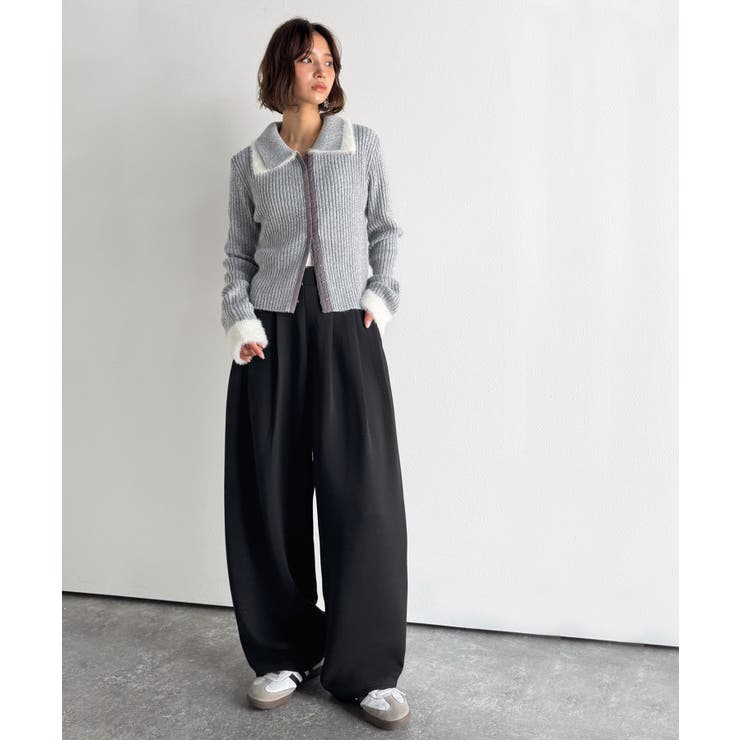 たっぽりシルエットに一目ぼれ。。3タックコクーンシルエットダンボール素材ワイドパ… | Classical Elf  | 詳細画像9 