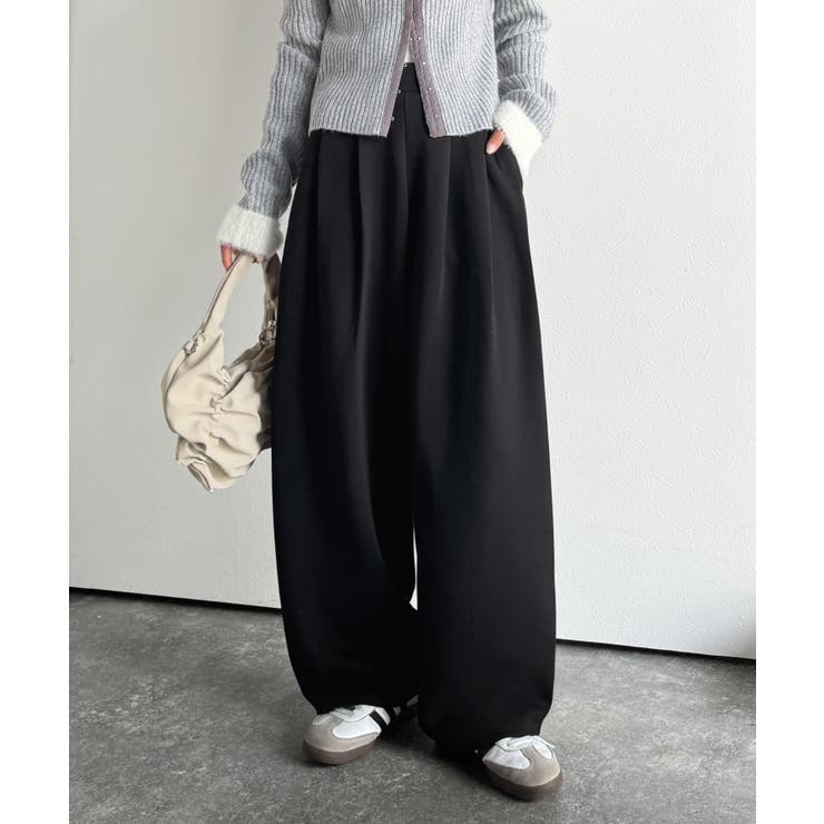 たっぽりシルエットに一目ぼれ。。3タックコクーンシルエットダンボール素材ワイドパ… | Classical Elf  | 詳細画像10 