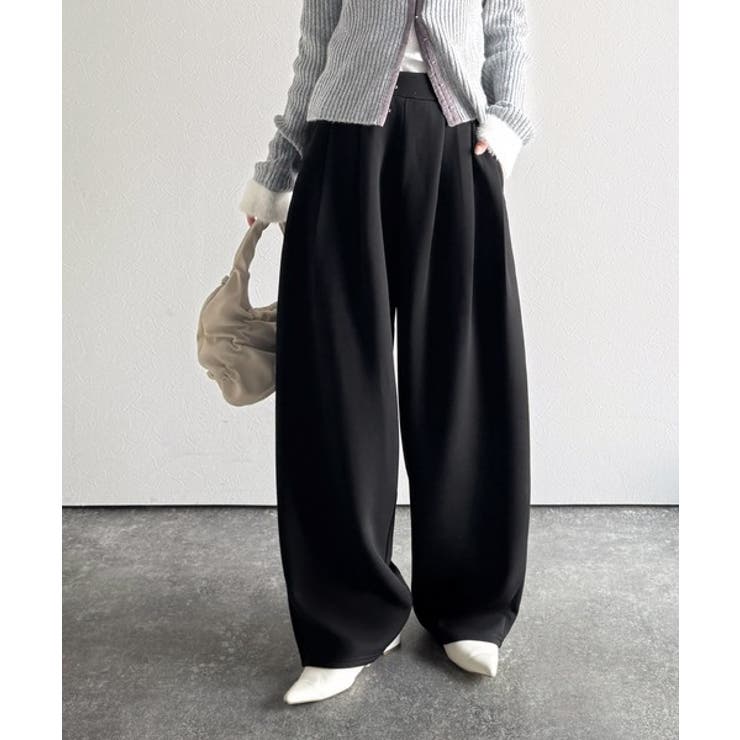 未使用品 Bell Pony コクーンシルエットワイドパンツ グレー 綿100