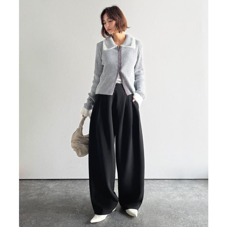 たっぽりシルエットに一目ぼれ。。3タックコクーンシルエットダンボール素材ワイドパ… | Classical Elf  | 詳細画像13 