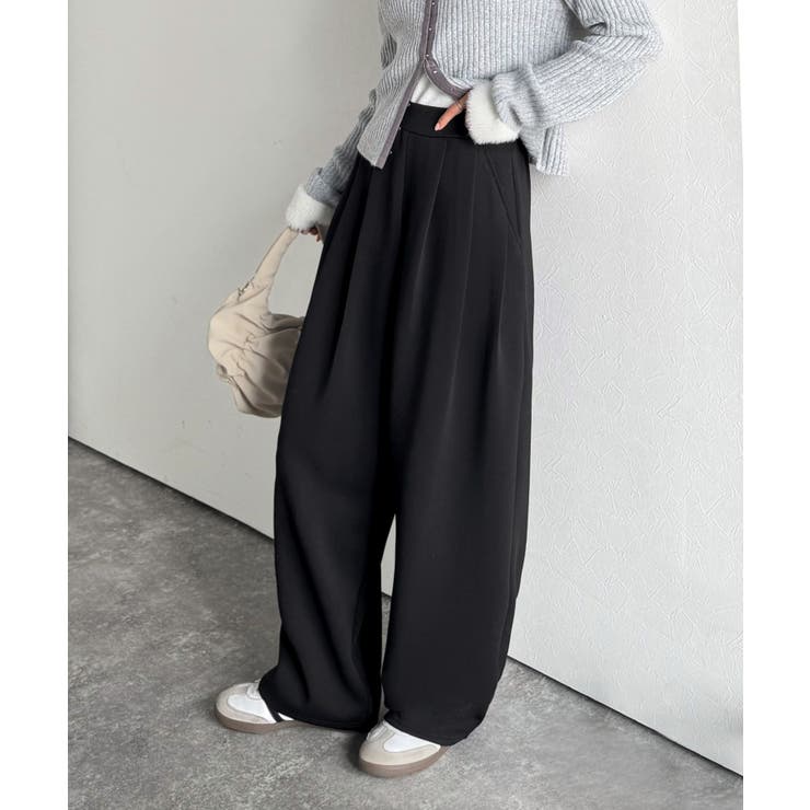 たっぽりシルエットに一目ぼれ。。3タックコクーンシルエットダンボール素材ワイドパ… | Classical Elf  | 詳細画像14 